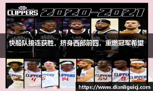 快船队接连获胜，挤身西部前四，重燃冠军希望